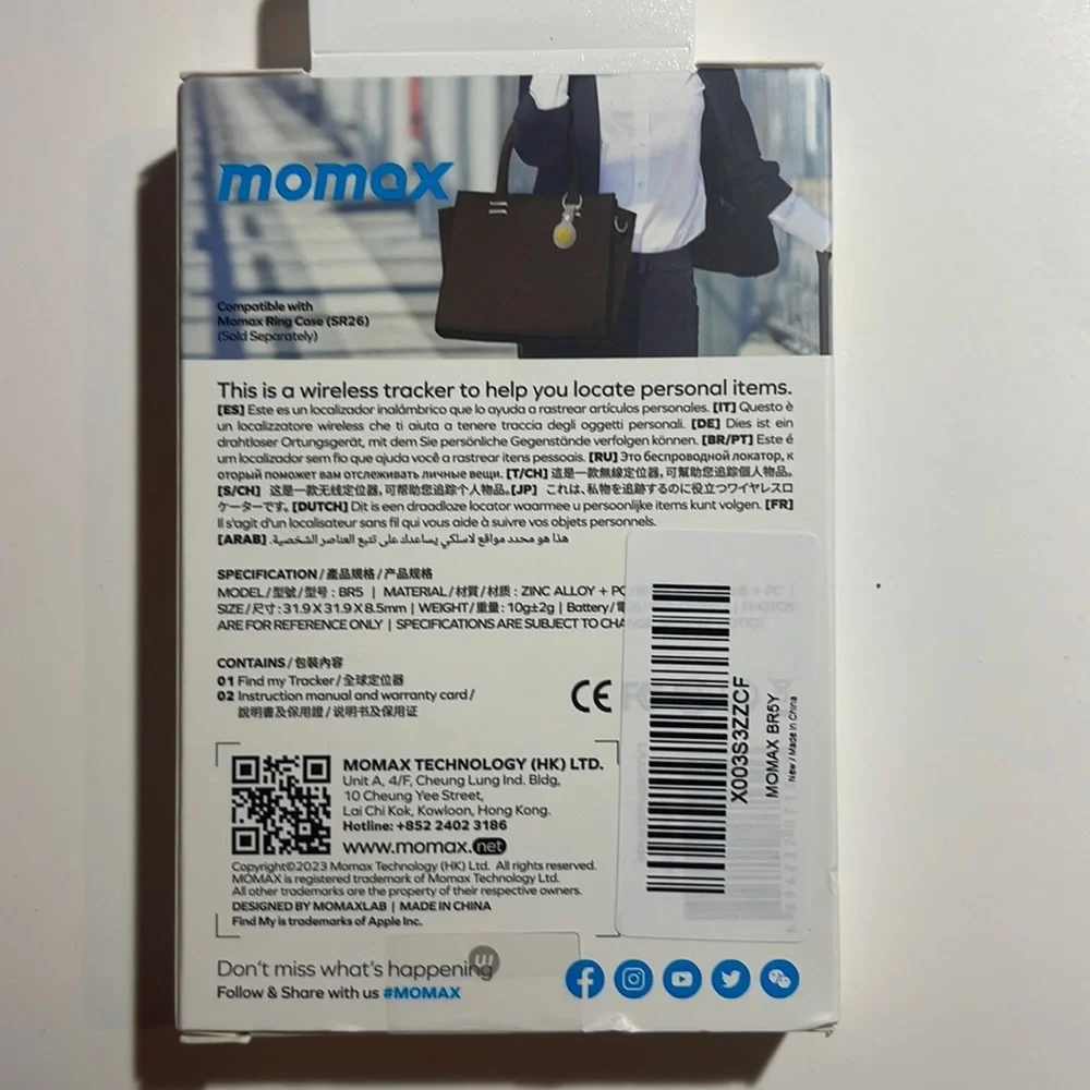 Tracker Tag, Lost Key Finder Works with Apple Find My (iOS Only)